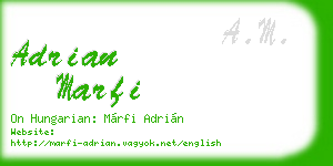 adrian marfi business card